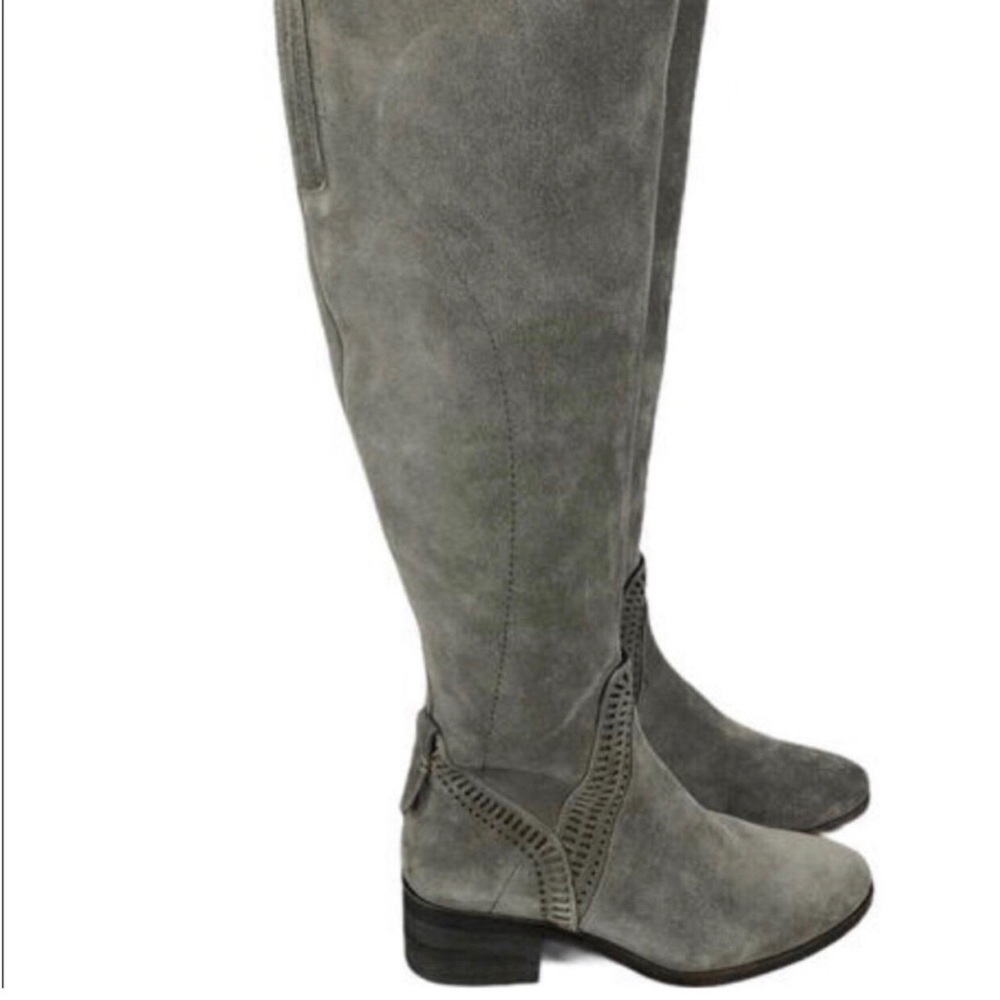 Vince Camuto suede over the knee olive boots. Size 6.5.